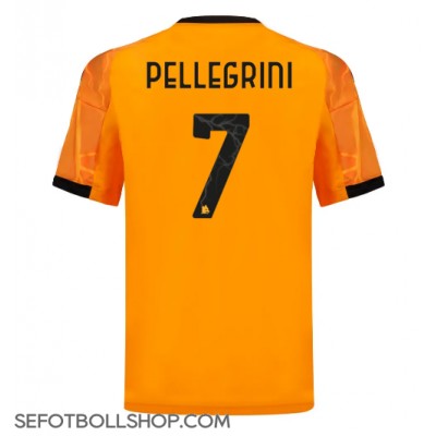 Billiga AS Roma Lorenzo Pellegrini #7 Borta fotbollskläder 2025-26 Kortärmad Billiga AS Roma Lorenzo Pellegrini #7 Borta fotbollskläder 2025-26 Kortärmad
